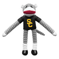 USC Trojans Team Sock Monkey Pet Toy